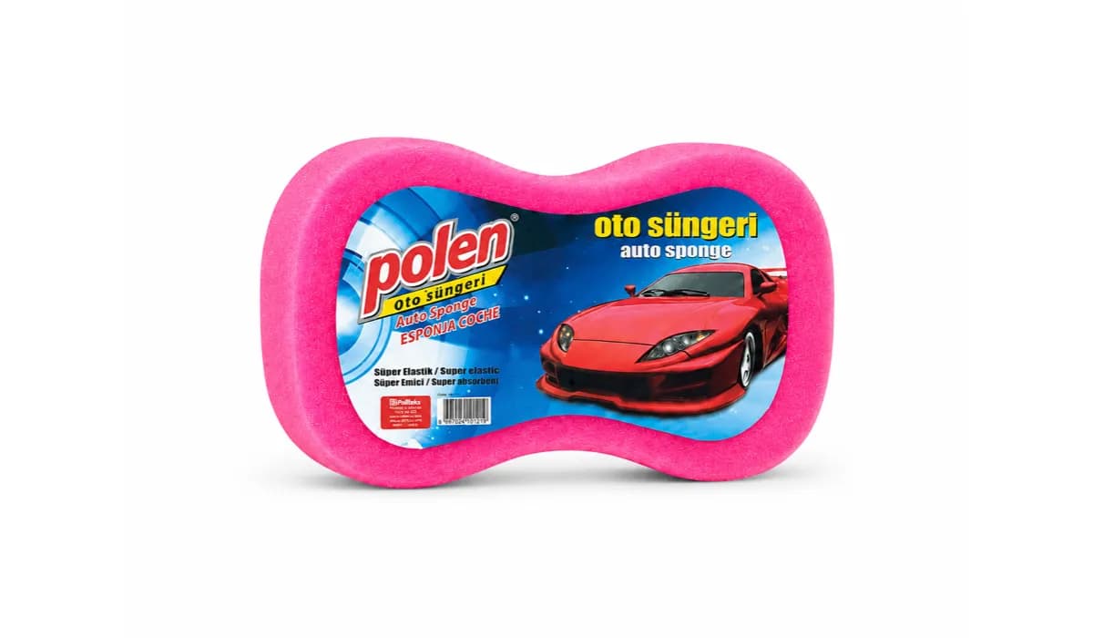 Pembe Süper Emici Oto Yıkama Süngeri